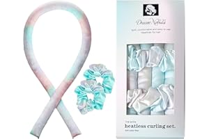 TOEAH Satin Heatless Curling Set - Hair Rollers for Heatless Curls Heatless Hair Curlers & Hot Rollers Hair Curlers to Sleep in Heatless Curling Rod Headband Heatless Curler （Dream Nebula）