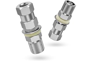 Anina 2pc CB Radio Antenna Stub Mount Heavy Duty SO-239 Stud Mount for CB Radio Antenna Standard 3/8 X 24 Threaded