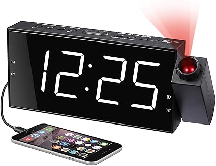 Reveil A Projection Pour Chambres A Coucher Reveil Numerique Avec Grand Ecran Led Et Variateur Projecteur 180 Chargeur Usb 12 24 H Dst Snooze Horloge Murale De Bureau Pour Enfant Age Amazon Fr Reveil A Projection Pour Chambres A Coucher Reveil Numerique Avec Grand Ecran Led Et Variateur Projecteur 180 Chargeur Usb 12 24 H Dst Snooze Horloge Murale De Bureau Pour Enfant Age Amazon Fr