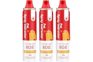 EDUPET Spray Corrector Dog Trainer, 80ml 3 Pack Spray Corrector for Dog to Stops Barking, Jumping Up, Place Avoidance, Food Stealing, Fights & Unwanted Dog Behaviour