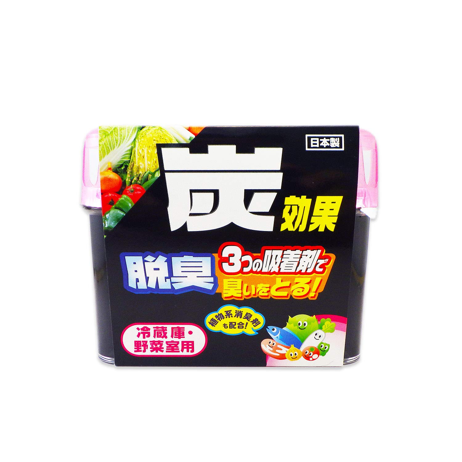 ライオン 冷蔵庫・野菜室用脱臭剤炭効果 ゲルタイプ 140gの商品画像