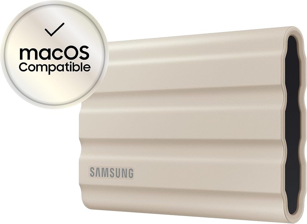 Samsung T7 Shield 1TB Portable SSD USB 3.2 Gen2 IP65 Beige MU-PE1T0K/EU