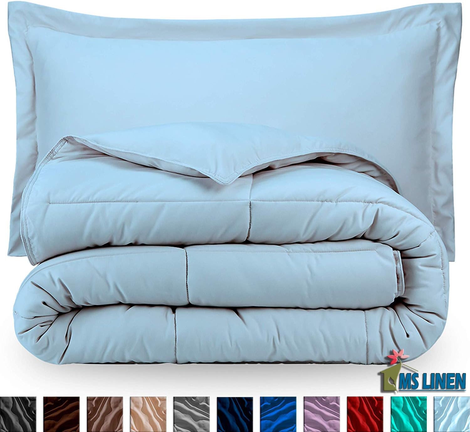 MS LINEN 300 GSM Down Alternative Comforter 1000 TC Organic