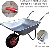Samuel Alexander 65 Litre Galvanised Wheelbarrow 60kg Capacity Heavy Duty view 4