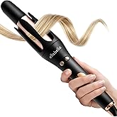 ELLA BELLA® Automatic Rotating Curling Iron • Auto Hair Curlers • Easy to Use • Digital Display to Accurately Control Temperature • Transform Your Look in Seconds • Ideal for Longer Hair