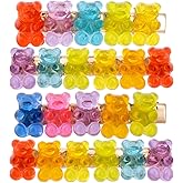 SmallCat 4 Pcs Candy Hair Clips, Gummy Bear Barrettes, Colorful Cute Hair Clips, Candy Hair Accessories for Women Thin Hair Birthday, Christmas, Valentines (4 Styles)