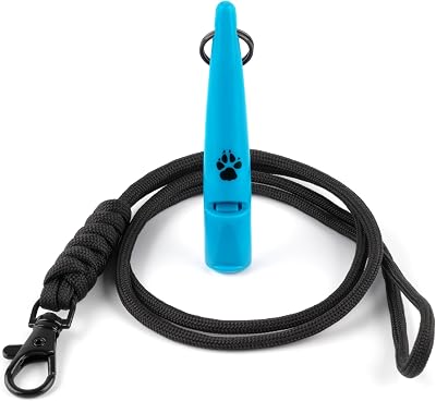 The Dog Lady TDL Gun Dog Training Whistle with Lanyard Sky Blue