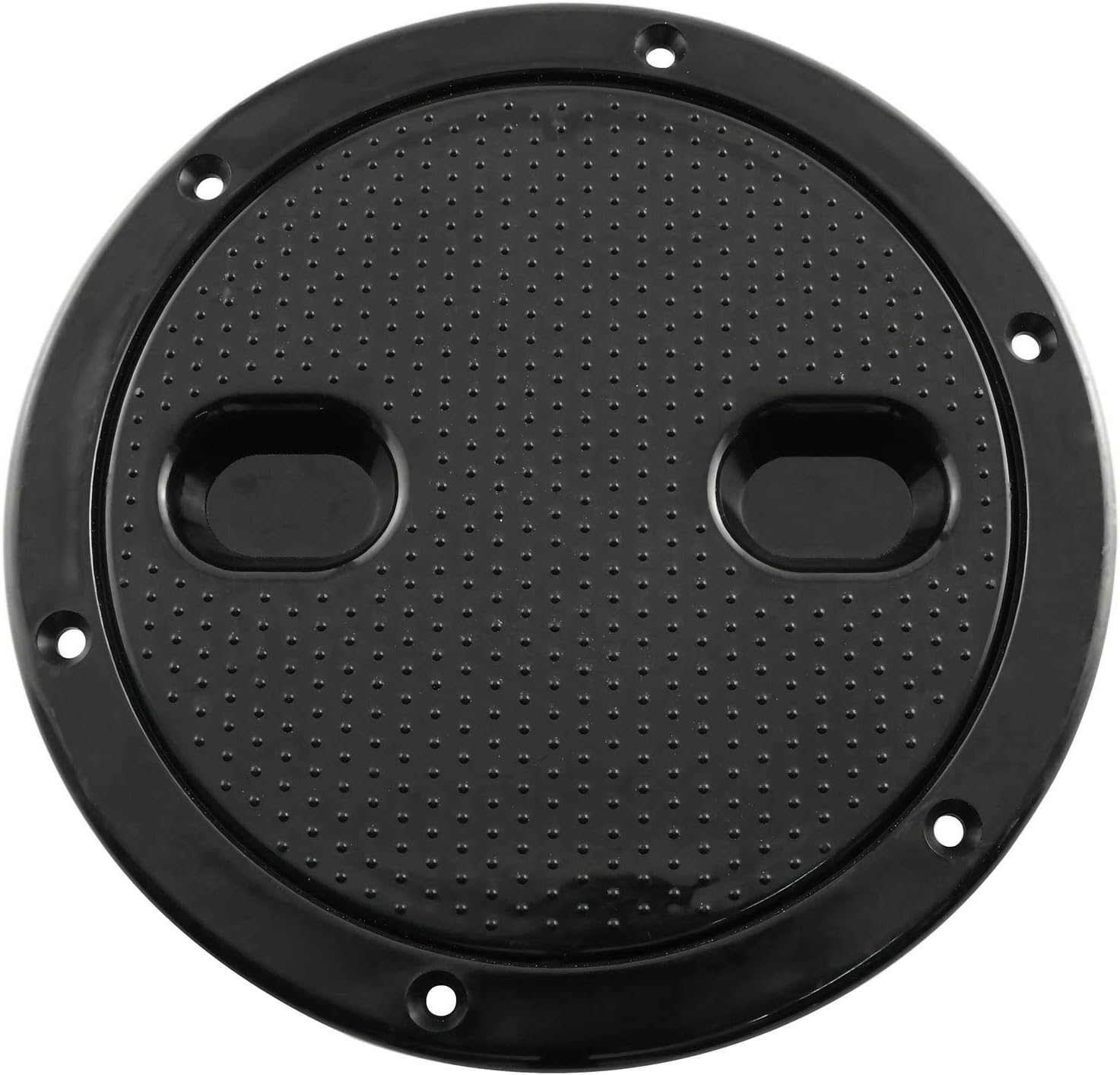 Longdex Boat Hatch 6 Inch Black ABS Plastic Round Non Slip