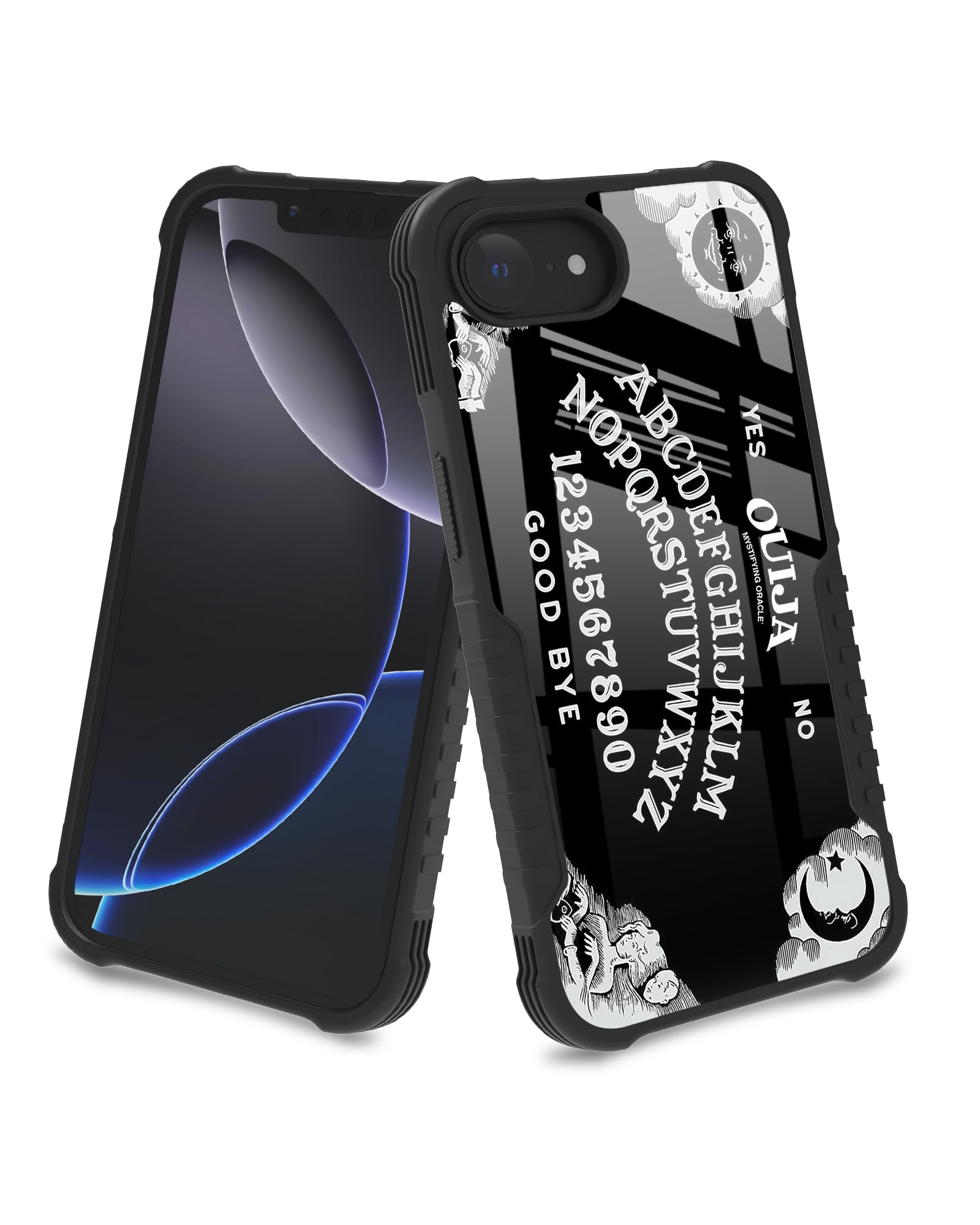 YALUUU for iPhone 17e Case & iPhone 16e Case Goth Retro Ouija Board Gothic Halloween Witch Design for Women [Shockproof Bumper] [Anti-Scratch] [Anti-Slip] Heavy Duty Protection Cover