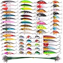 Lot de 6 leurres de pêche Spinnerbait - Chatterbait - En