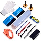 Auto Window Tint Film Tool Kits Include Vinyl Wrap Felt Squeegees with Spare Fabric Felts, Micro Squeegees, Vinyl Graphic Mag