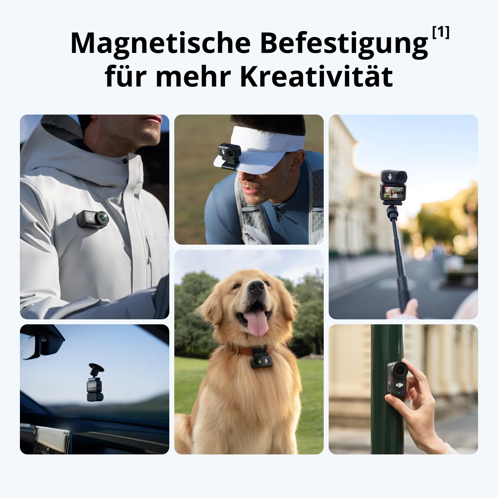 DJI Osmo Nano Standard Combo (128GB) - 4K/60fps kleine Vlogging-Kamera mit 1/1,3″ Sensor, 143° Weitwinkel-Video, 200 min Aufnahmezeit, schneller Datentransfer, POV-Kamera 4K für Sport, Vlog 3