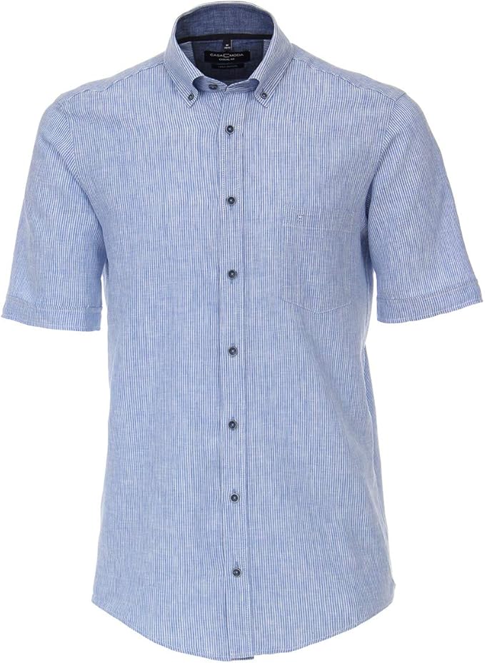 Chemise En Lin Jaune Homme Chemise Manches Courtes COLIN 34