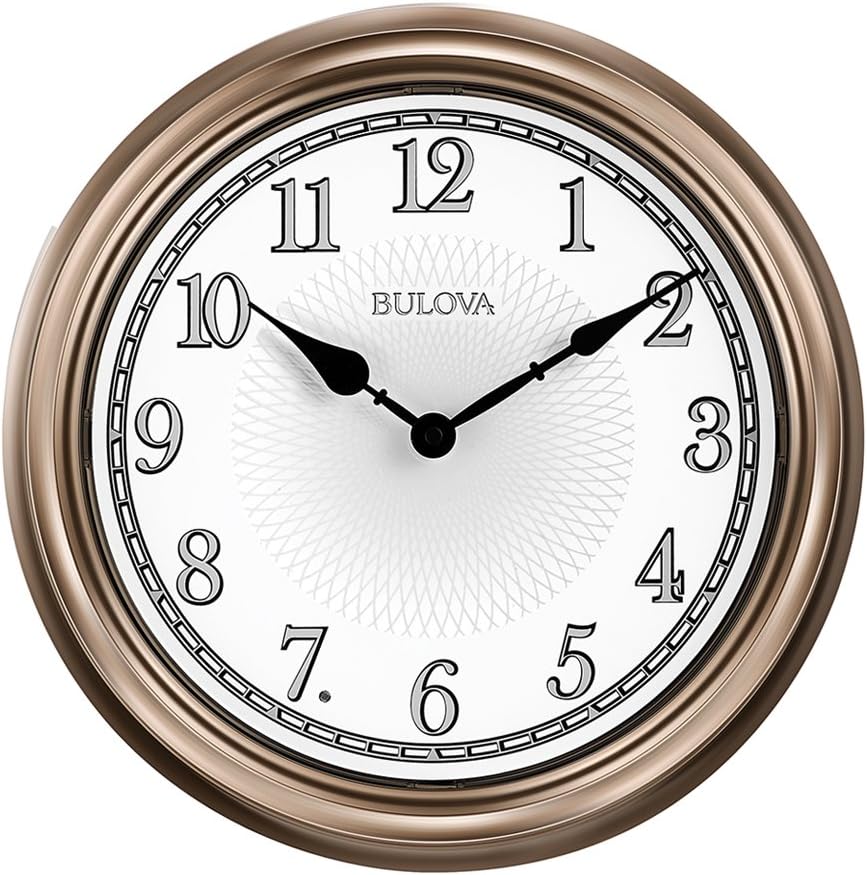 Bulova C4826 Light Time - Reloj de Pared, Color champaña: Amazon.com.mx