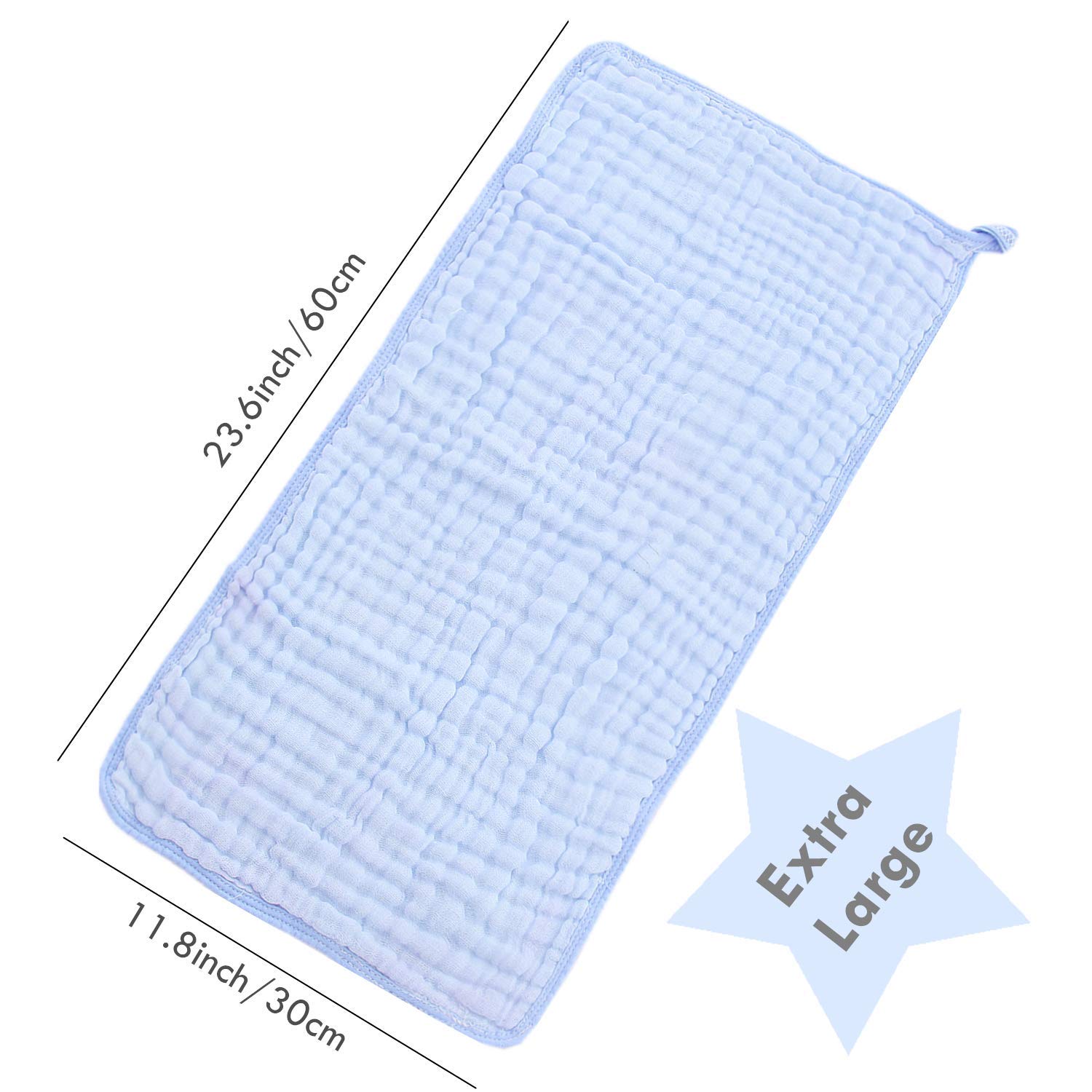 Muslin Burp Cloths - Baby Burp Cloth Sets for Unisex. 5 Pack Large Perfect for Newborn Baby Burping Cloths/Burp Bibs. Baby Burping Rags for Boys and Girls(Multicolored): Baby