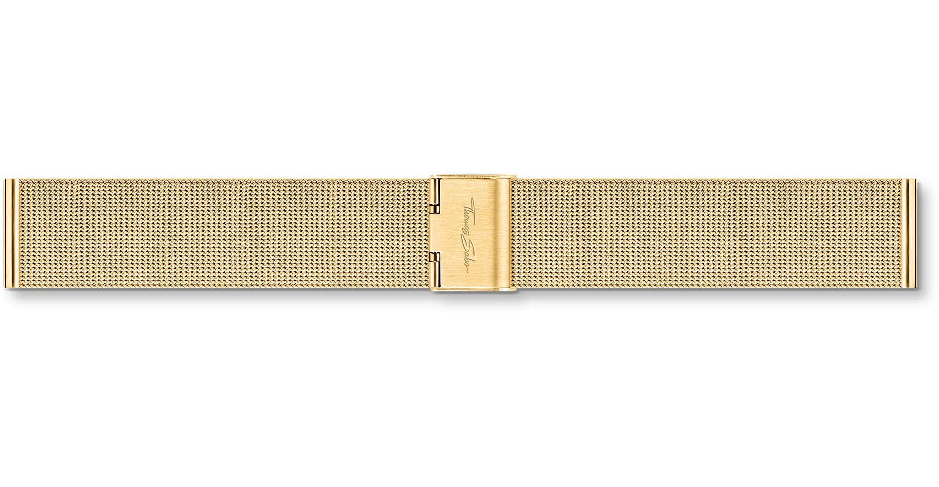 THOMAS SABO ZWA0301-225-39-20mm Gold Stainless Steel Watch Strap with Sliding Clasp