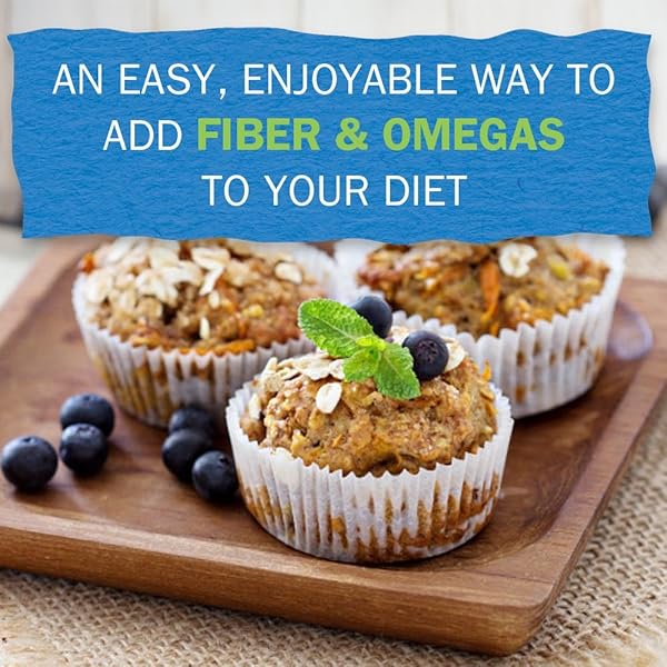 GARDEN OF LIFE 100% USDA ORGANIC GROUND FLAX SEED & CHIA BLEND, GLUTEN FREE COLD MILLED GOLDEN FLAXSEED MEAL PLUS PREMIUM BLACK CHIA SEEDS – VEGAN FIBER, PROTEIN AND OMEGA 3 FATTY ACIDS, 24 SERVINGS