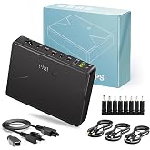 Wbacon 14 PCS Mini UPS 20000mAh Battery Backup &amp; Surge Protector | Portable 74Wh Uninterruptible Battery Backup with 65W PD &amp; QC3.0, Multi-Voltage (5V/9V/12V) for WiFi Router Phone Camera