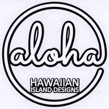Amazon ハワイアン雑貨 ハワイ雑貨 Hid アイランドデザイン 切り文字 ステッカー Aloha ハワイ お土産 Wht シール ステッカー 文房具 オフィス用品