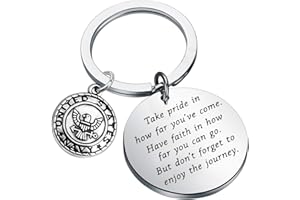FUSTMW Navy Keychain Gift Military Deployment Gifts Army Graduation Gifts Take pride