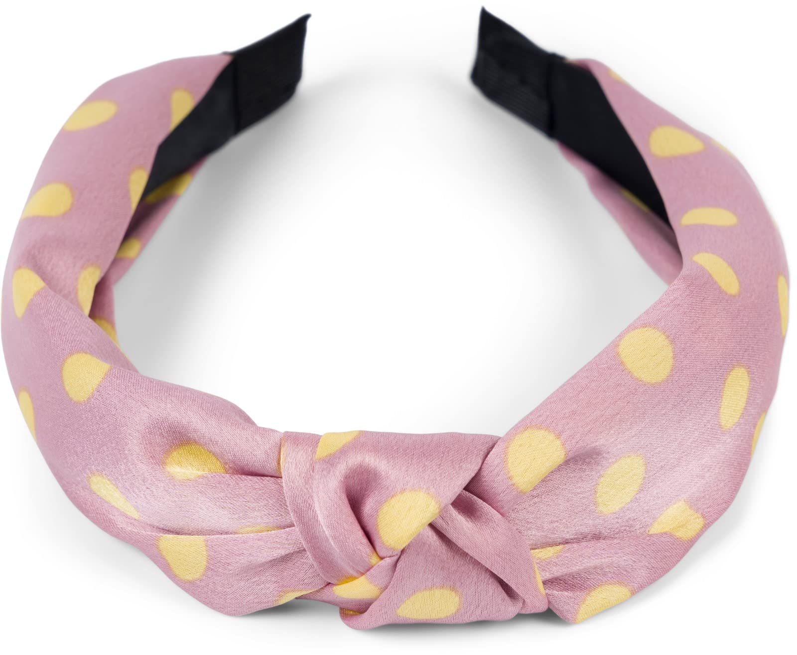 styleBREAKER retro-style hairband with polka dot pattern, hairband, headband, ladies, 04026015, Colour:Rose-yellow