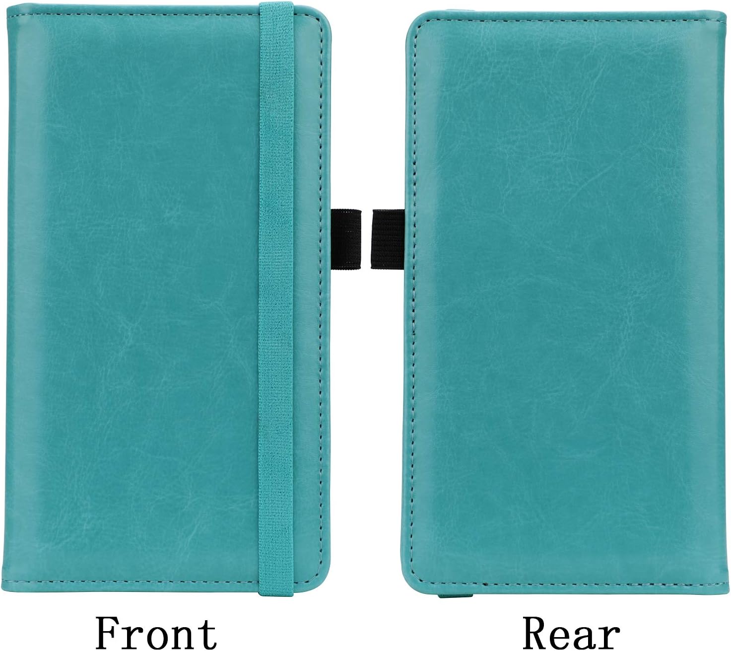 Checkbook Cover for Women & Men, Microfiber Leather Check Book Holder Wallet (2-Sky Blue)