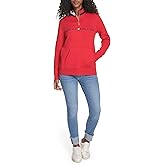 Tommy Hilfiger womens Fleece Mockneck 1/4 Zip Soft Sweatshirt