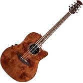 Ovation Celebrity Standard Exotic Mid-Depth Acoustic-Electric Guitar, Nutmeg Burled Maple (CS24P-NBM)