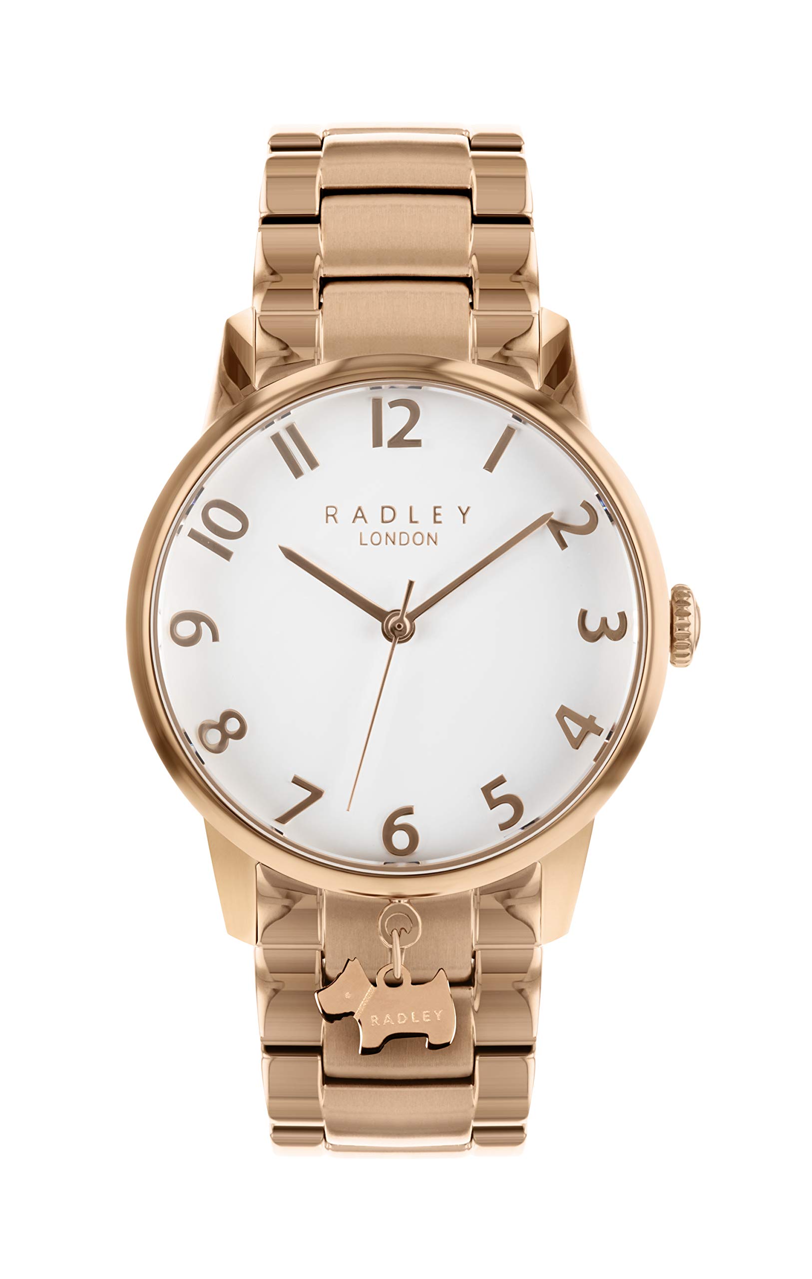 Radley Rose Gold Bracelet Strap Watch with Dog Charm RY4362