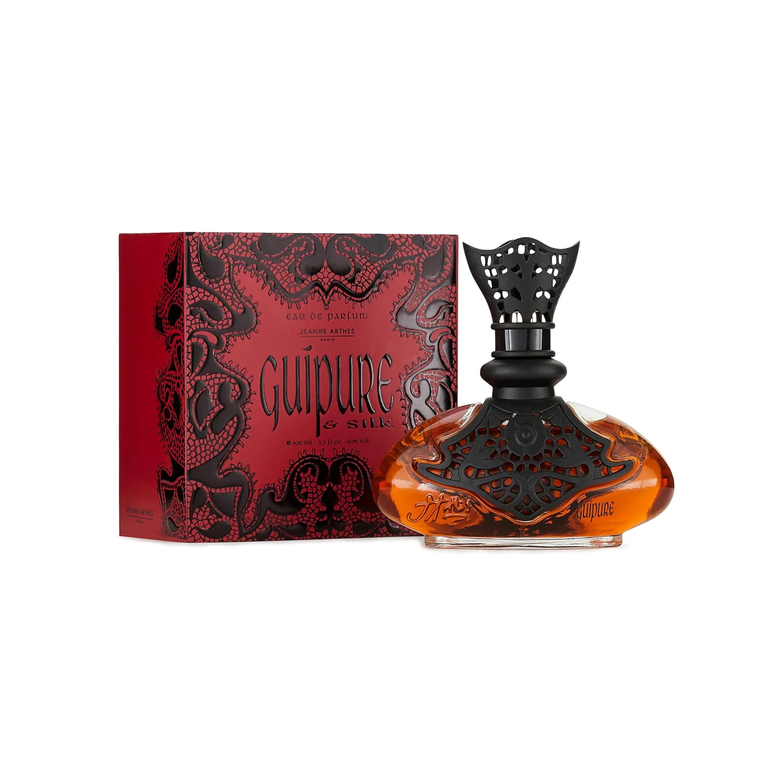 JEANNE ARTHES - Women's Perfume Guipure & Silk - Eau de Parfum - Spray Bottle 100 ml - Made in France À Grasse