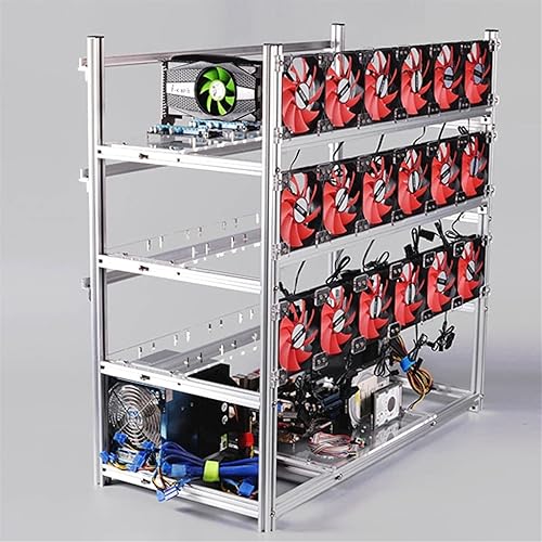 YJYGR 19 GPU Open Air Mining Rig Case Frame, Mining Rig Open Air
