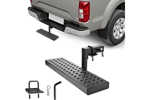 VEVOR Hitch Step for 2 Inch Receiver, Universal Rear Bumper Guard Protector with 350 LBS Load Capacity, Wide & Non-Slip Tow H