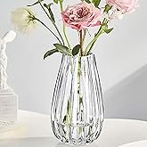 GIDARY 10 inch Flower Vases,Bouquet Vase,Large Vase Glass for Centerpiece Table Home Indoor Desk Decor,Modern Boho Style,for Wedding House Gift