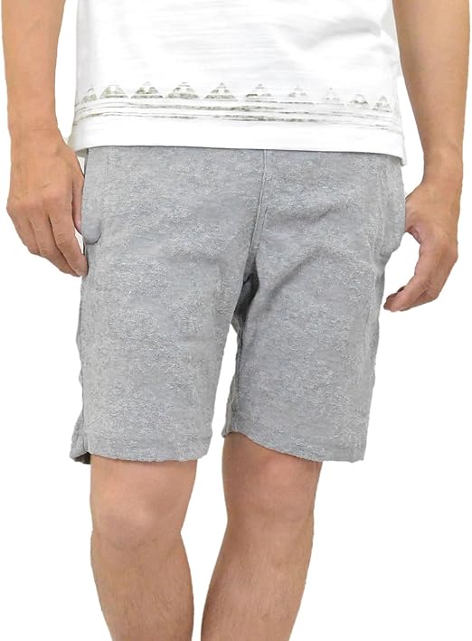 Amazon ジャガード パンツ メンズ ハーフパンツxl ヘザーグレー ミディアムパンツ 通販