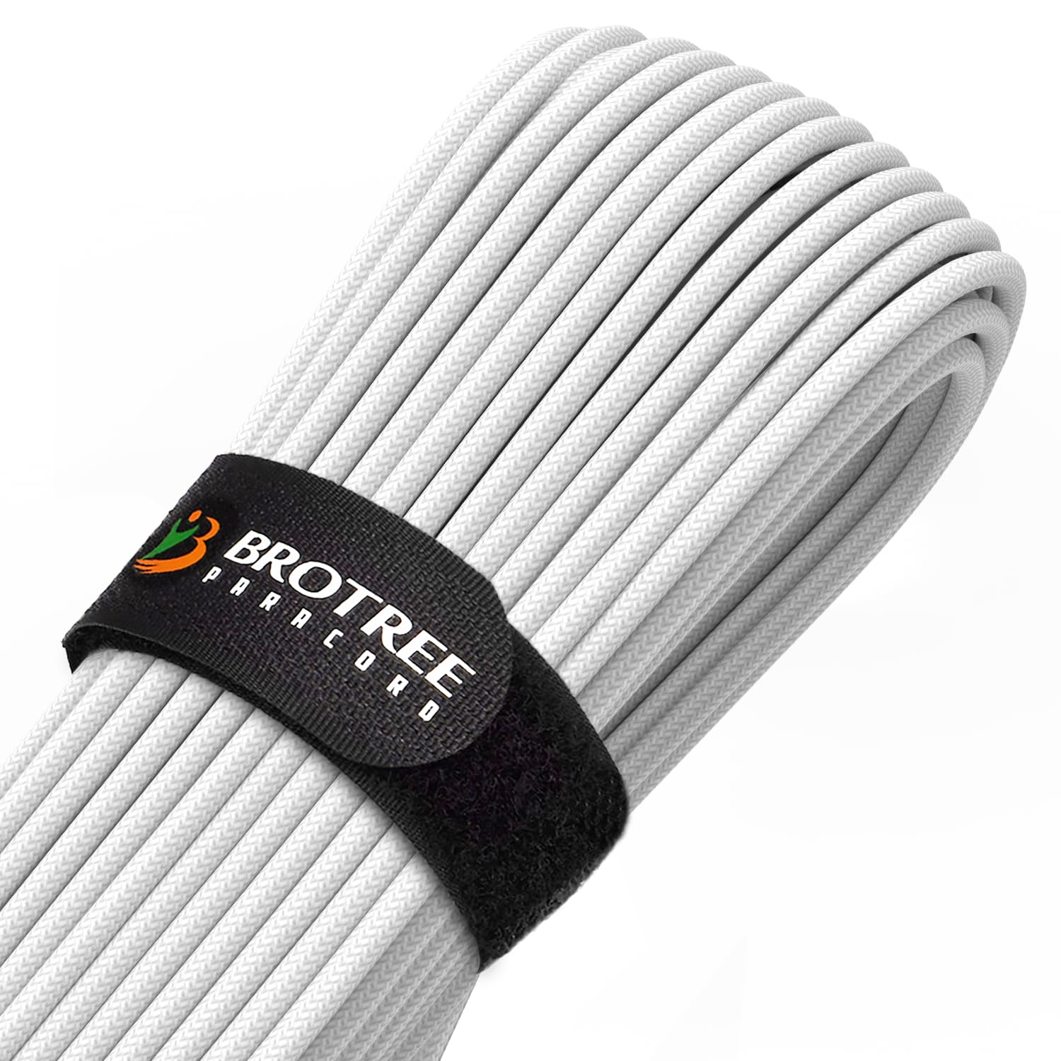 Brotree Paracord 4mm 30M 9 Strands 100% Nylon Rope Type 3 Parachute Cord for Outdoor, Bracelet, DIY - 280kg Breaking Load (White)