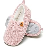 House Slippers for Women Men Lightweight Memory Foam House Shoes Warm Closed Back Slippers with Soft Fleece for Indoor Outdoor