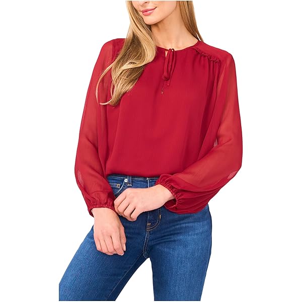 (取寄) シーシー レディース ロング スリーブ V-ネック ブラウザ カフ CeCe women Long Sleeve V-Neck Blouse W/Smocking Cuff Rich Black CeCe Women's Long Sleeve V-Neck Blouse W/Smocking Cuff, Rich Black