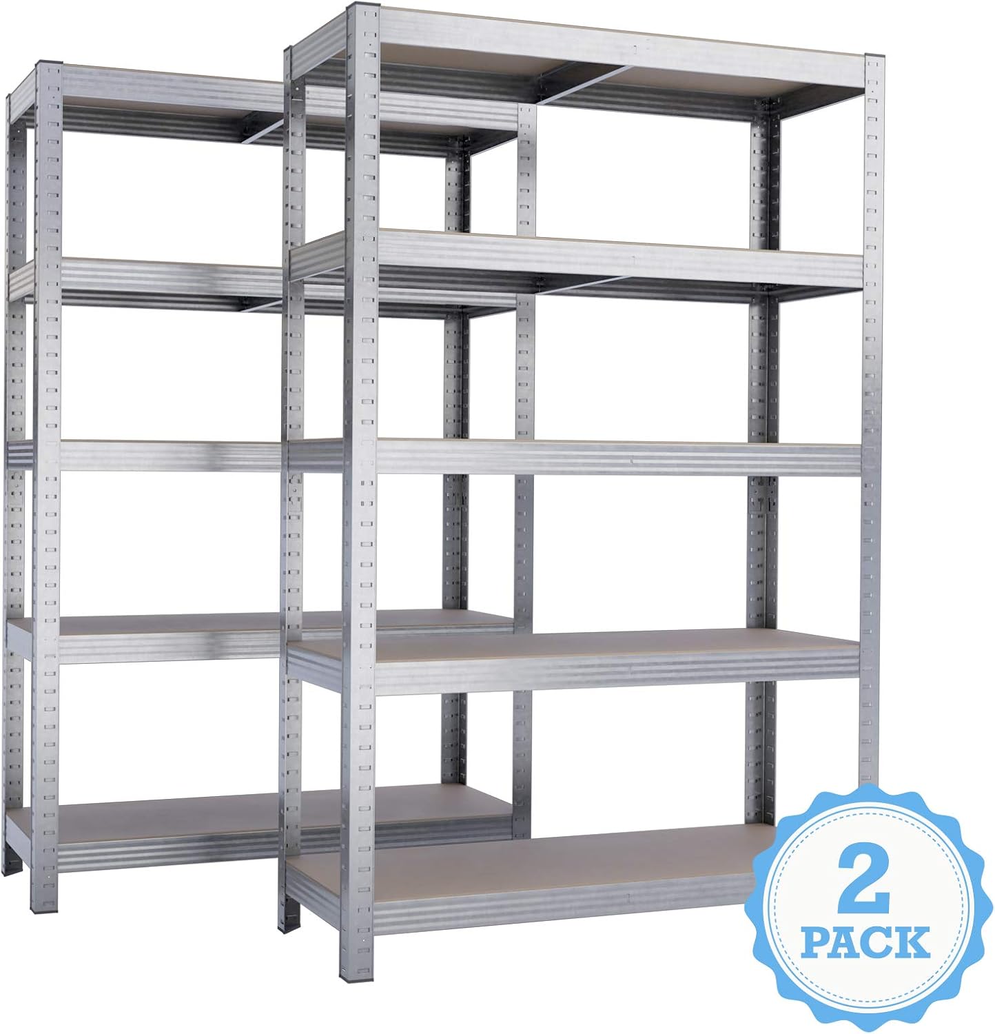 EASYmaxx Étagère pour Charges Lourdes | 180 x 90 x 40 cm | Capacité d'env. 875 kg | avec 5 étagères réglables | Étagère de Rangement Idéal pour la Cave, Le Garage