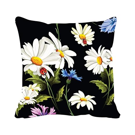 Buy Theyayacafe 12x12 Inches Cushion Cover Gorgeous Floral