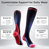 Calves Kelson 2 Pairs Compression Socks 20-30 mmHg Knee High unisex view 4
