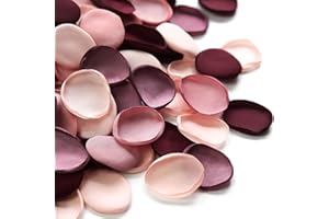 Floroom 300pcs Rose Petals Burgundy Maroon Faux Silk Flower Petals for Wedding Flower Girl Basket Aisle Scatter Dinner Table Centerpieces Party Confetti Bridal Shower Romantic Night Decoration