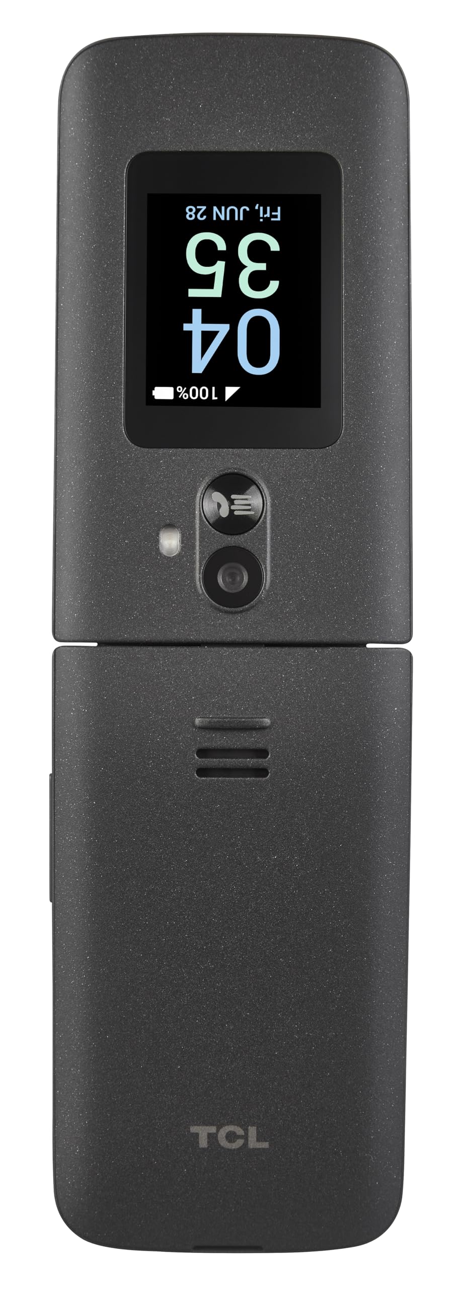 Verizon Prepaid TCL Go Flip 7 (T435S), 4G LTE Flip Phone, Easy-to-Use with Large Buttons, External Display, Long Battery Life - Locked to Verizon - Gray