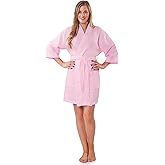 Turquaz Lightweight Short Robes For Women Waffle Kimono Bathrobe - Soft, Fast-Drying, Long-Lasting Cotton Blend