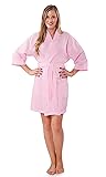 Turquaz Lightweight Short Robes For Women Waffle