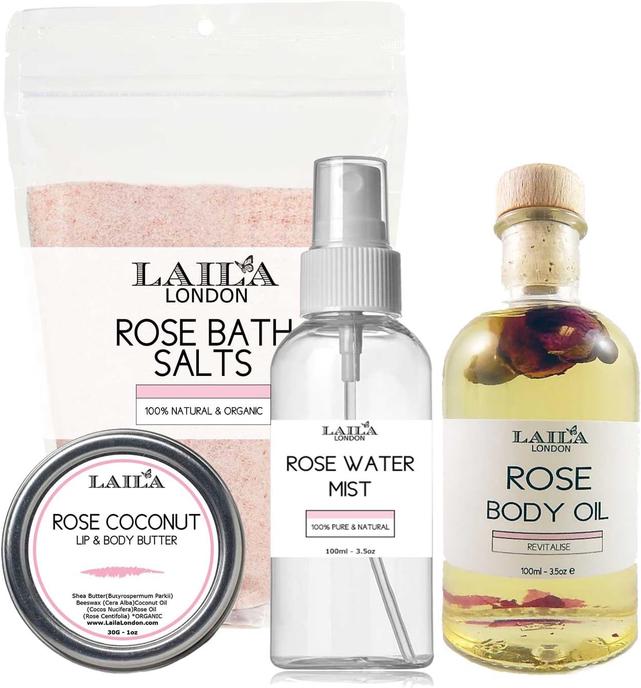 Pink Clay Mask and Superfood Facial Oil with Brush Beauty Box 100% Natural Organic Wildcrafted Full Size Closeout SALE