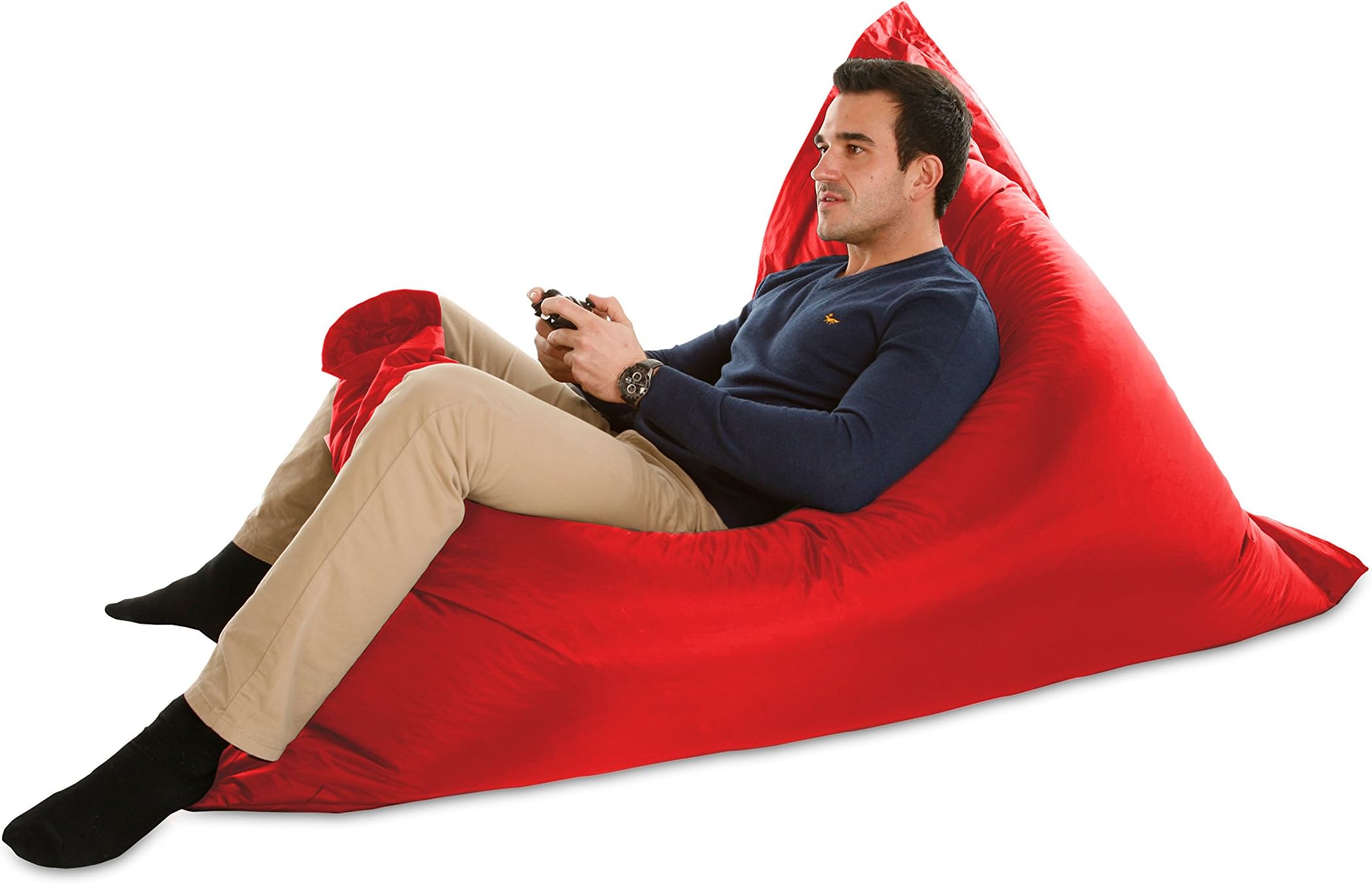 Extra Large Giant Bean Bag COVER ONLY in Red. XXXL 180x140cm. Fast Dispatch & Free Delivery. Indoor & Outdoor Large Waterproof Beanbag