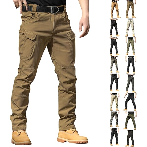 Cargo Work Pants for Men Baggy Lightweight Camo Tactical Pants