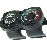 Sun Company CyclGage Bike Thermometer and Compass | Bicycle Handlebar Accessory