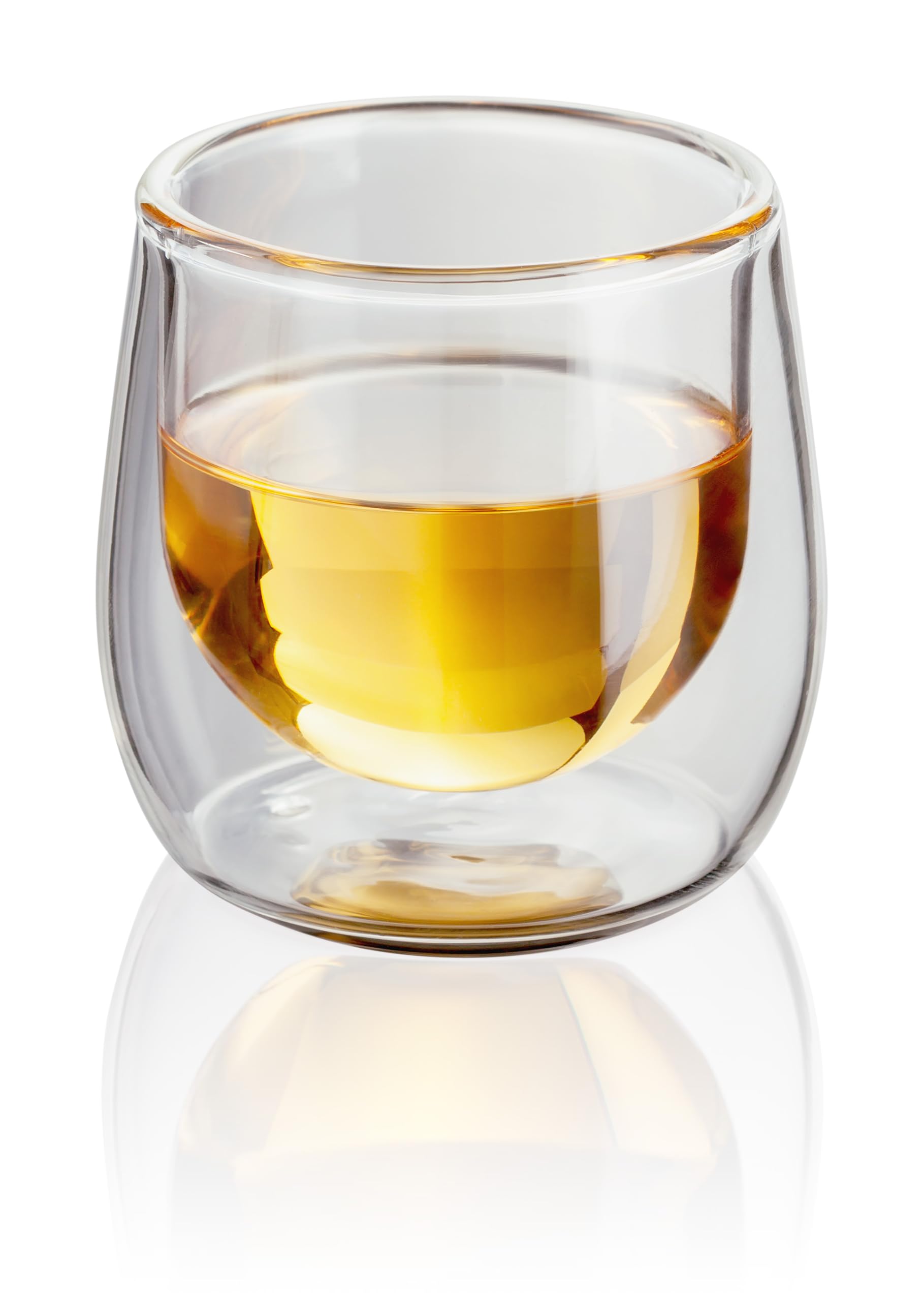 Judge Double Walled Glass Espresso Coffee Shot Cups, Set of 2, 75ml - Vacuum Insulated, Handcrafted Artisan - Strong, Heat Resistant — image 1