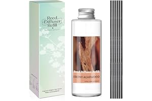 SCENTORINI Reed Diffuser Oil Refill, Ebony Agarwood Diffuser Oil 6.76 Fl Oz, Natural Scented Essential Oil Refill Long Lastin